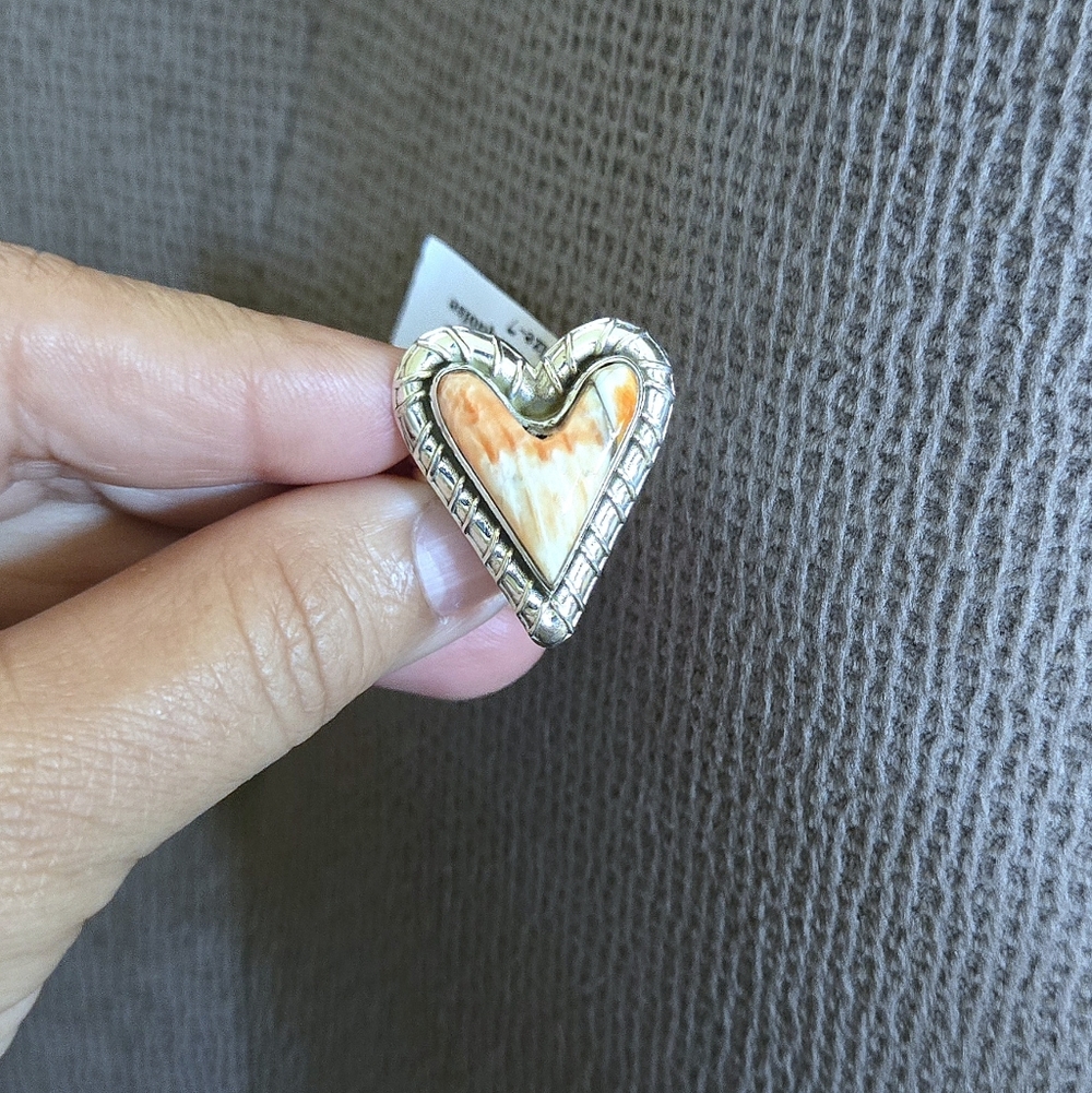 Shivam Copper Turquoise Heart🧡 Statement Ring💍 - Picture 9 of 16